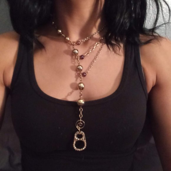 Women's Multi-Chained Necklace - Picture 1 of 4